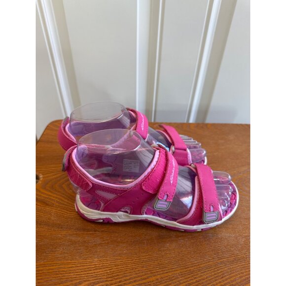 Eddie Bauer Youth Girl's Adjustable Strap River Sandals Cascadia Pink Size 2 - Picture 3 of 15